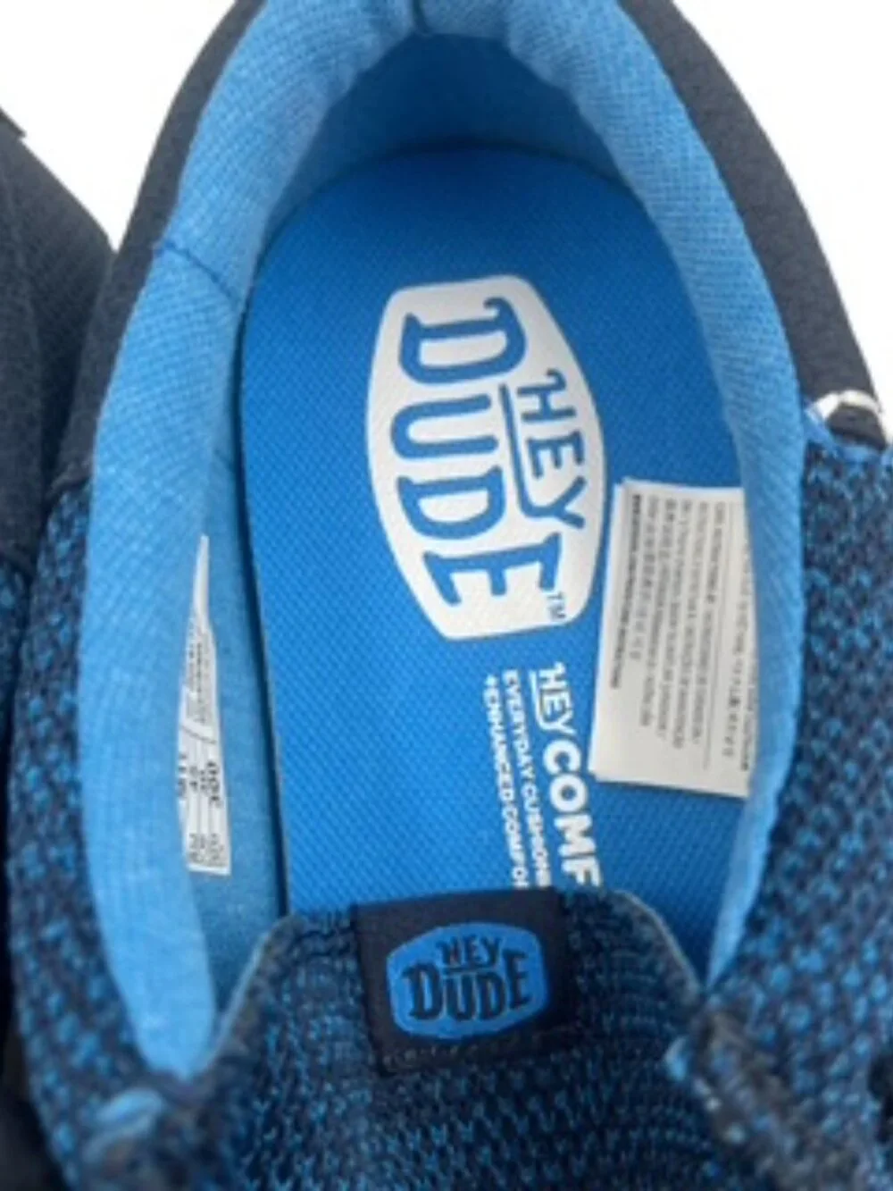NEW Hey Dude Wally Funk shoes Men’s 12 Open Mesh Navy Blue NWT